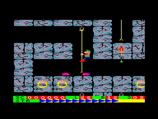 Roland On The Ropes screenshot 4 for Amstrad CPC